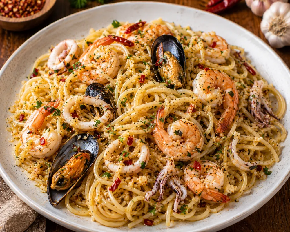 Aglio Olio Seafood