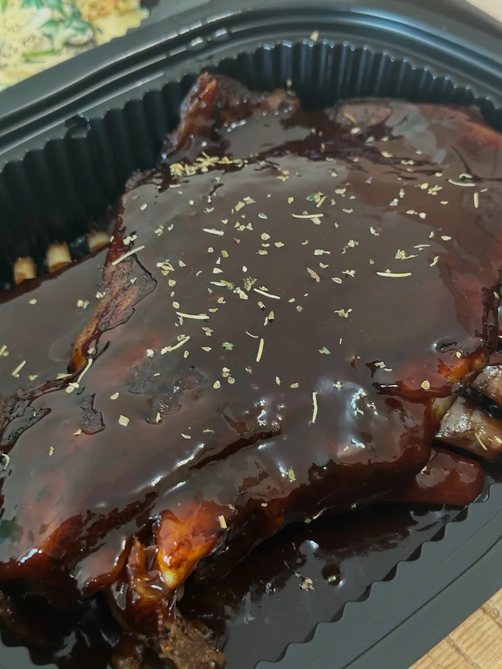 Smoked Barbecue Honey Lamb ribs