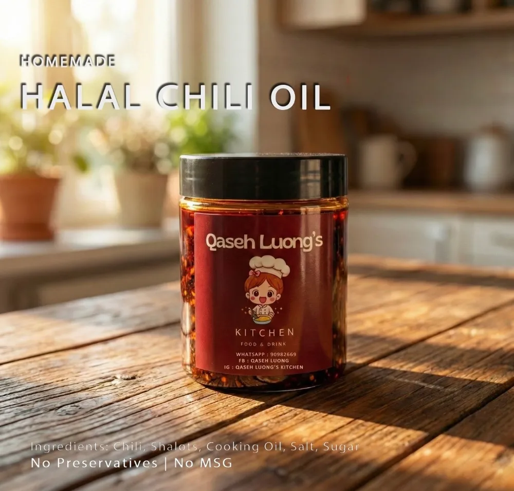 Halal homemade chilli oil size 230g
