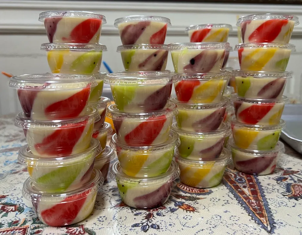 Tutti Fruity Tiny Pudding